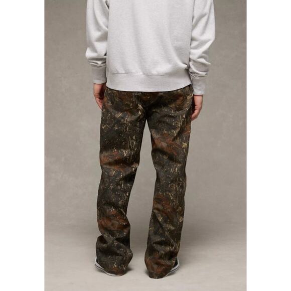 AE EasyFlex Loose Jean Camo Pants Men’s 28x28 Green Brown Hunting Outdoor - Picture 2 of 8